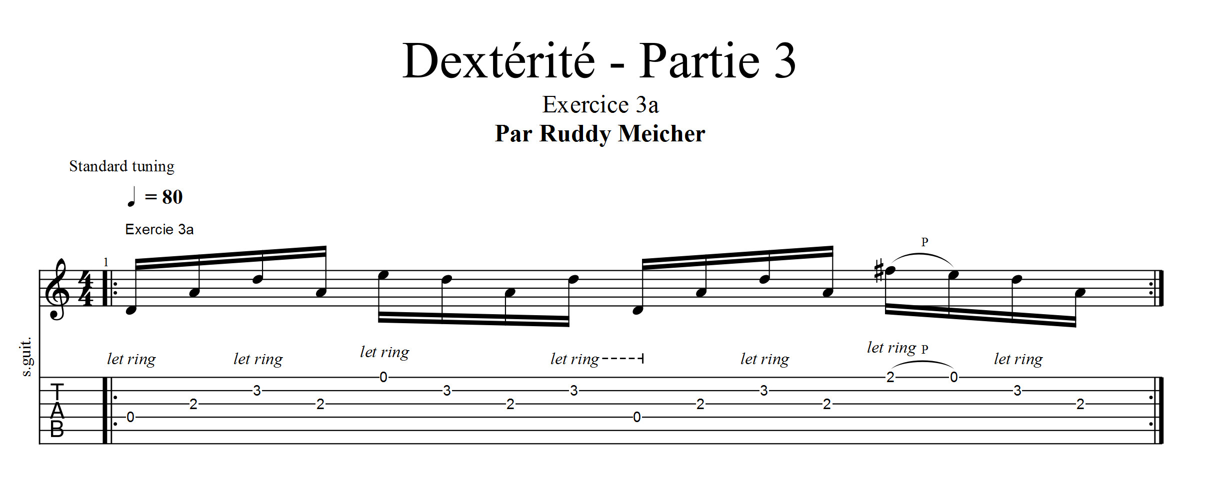 Partition 1 - Exercices 3a 3b 3c