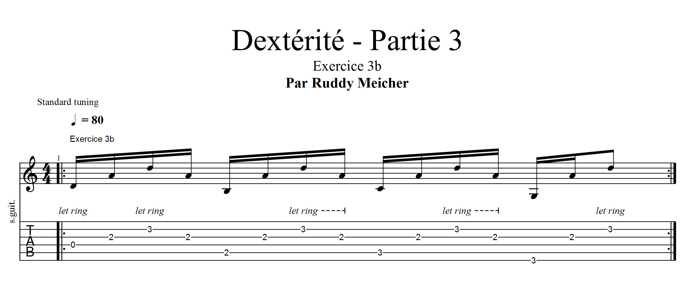 Partition 2 - Exercices 3a 3b 3c