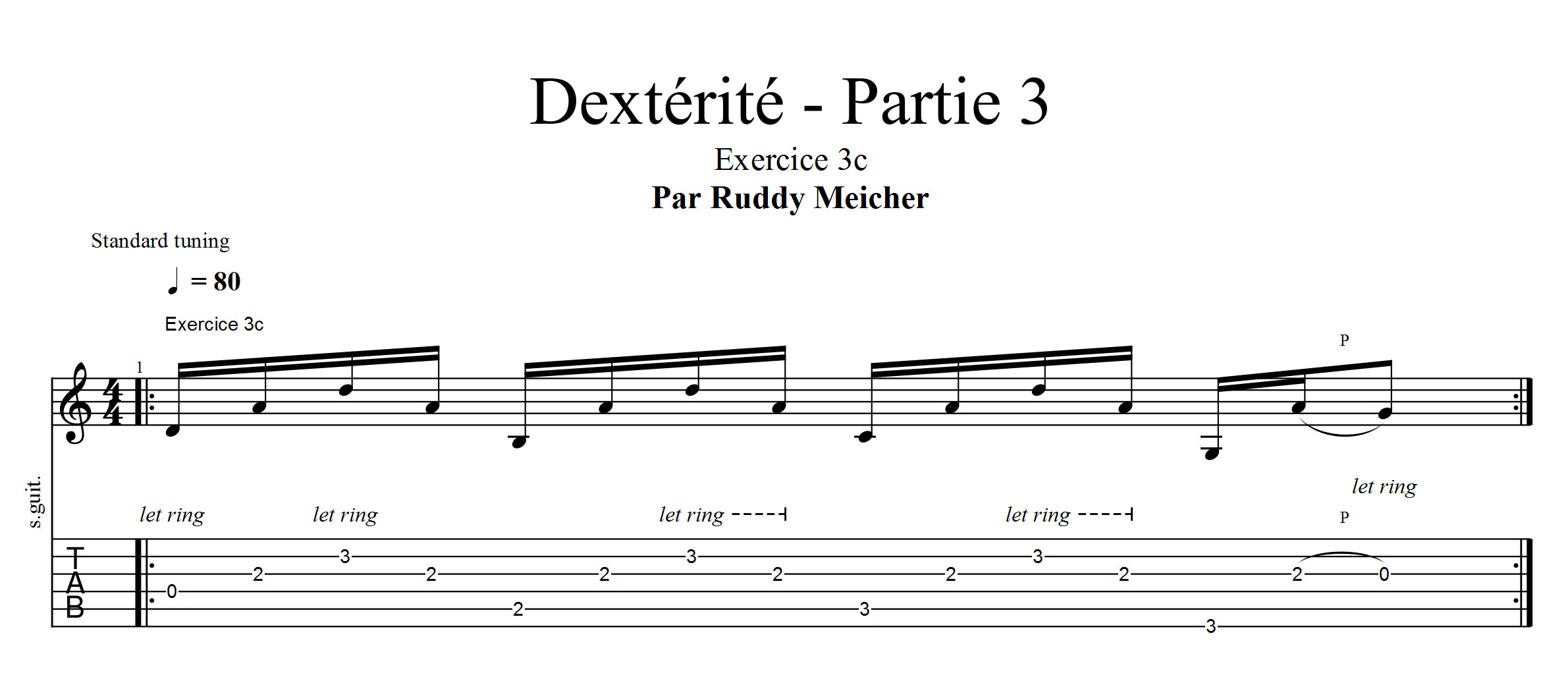 Partition 3 - Exercices 3a 3b 3c