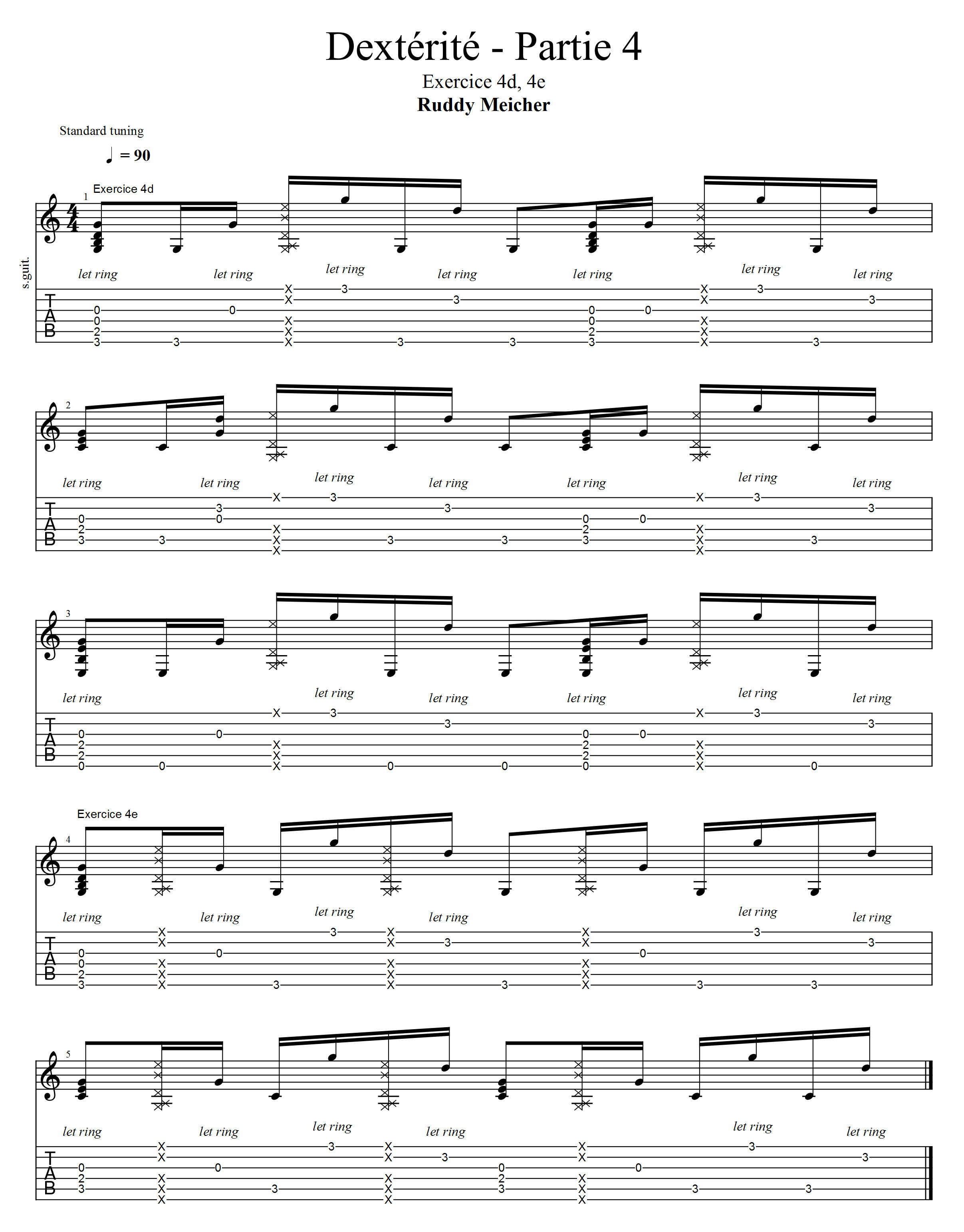 Partition 2 - Exercice 4d 4e