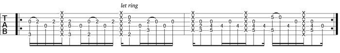 Partition 6 - Plan fingerstyle avec caisse claire