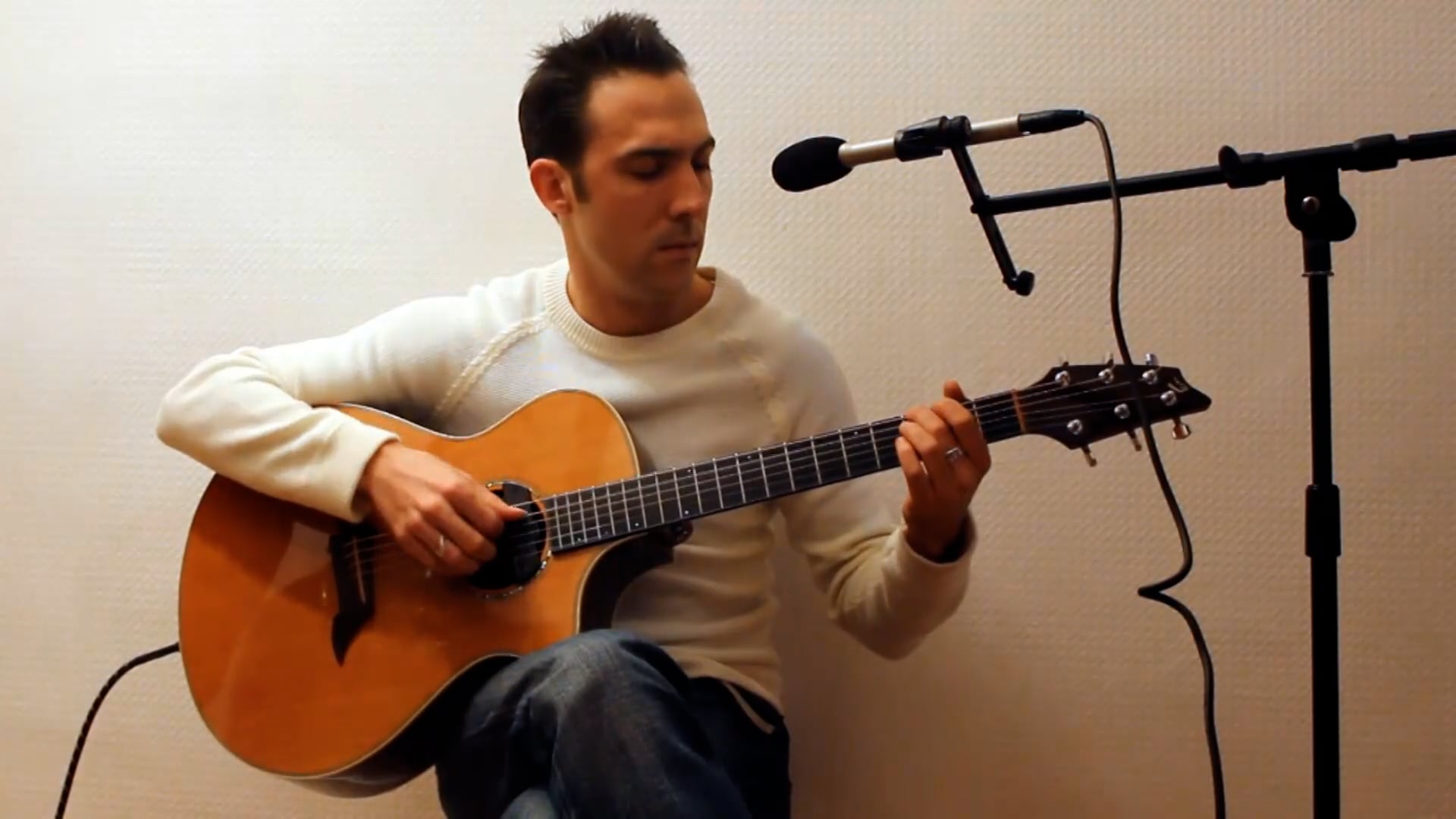 Plan fingerstyle avec caisse claire