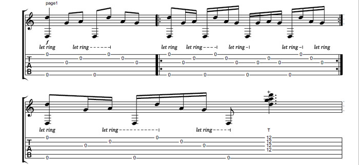 Partition 1 - Accordage et premier groove