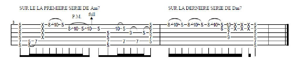 Partition 1 - Rythmique BlueFunk avec tapping