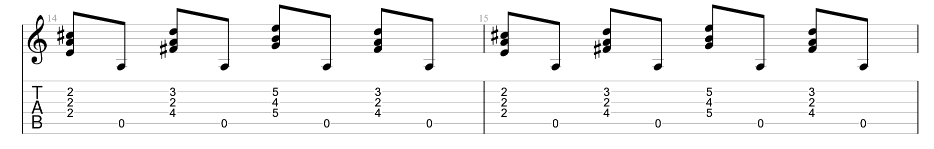 Partition 4 - Accord de A