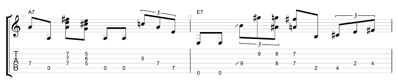 Partition 2 - Mesure 11 à 12
