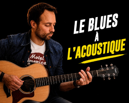 Jouer blues à la guitare acoustique de manière progressive