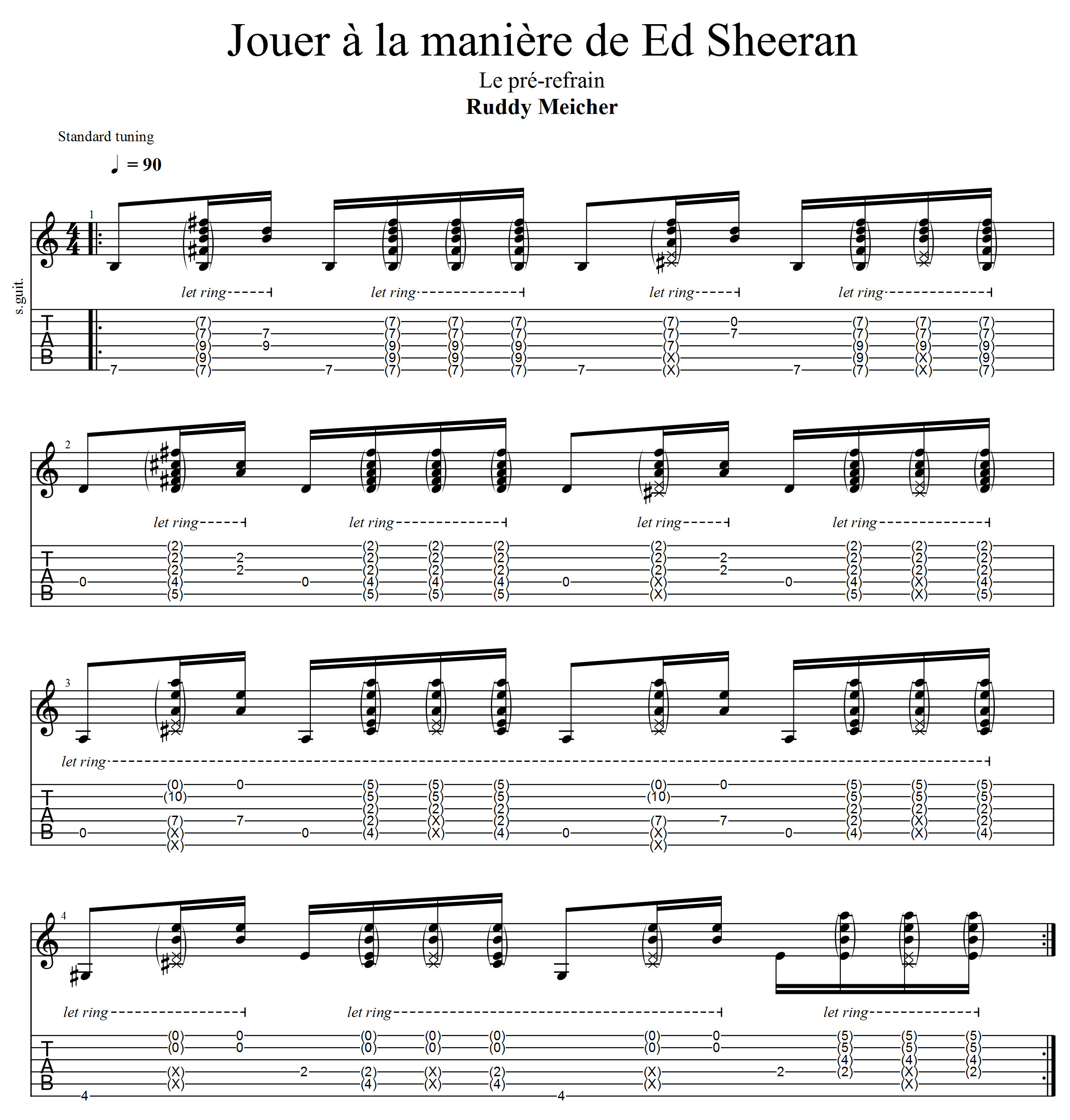 Partition 3 - Partie 3 : le pré-refrain