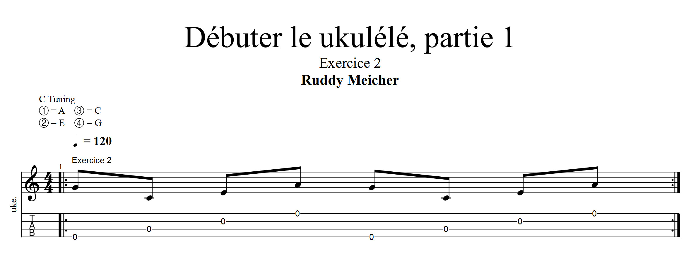 Partition 3 - Exercice 2 : premier arpège