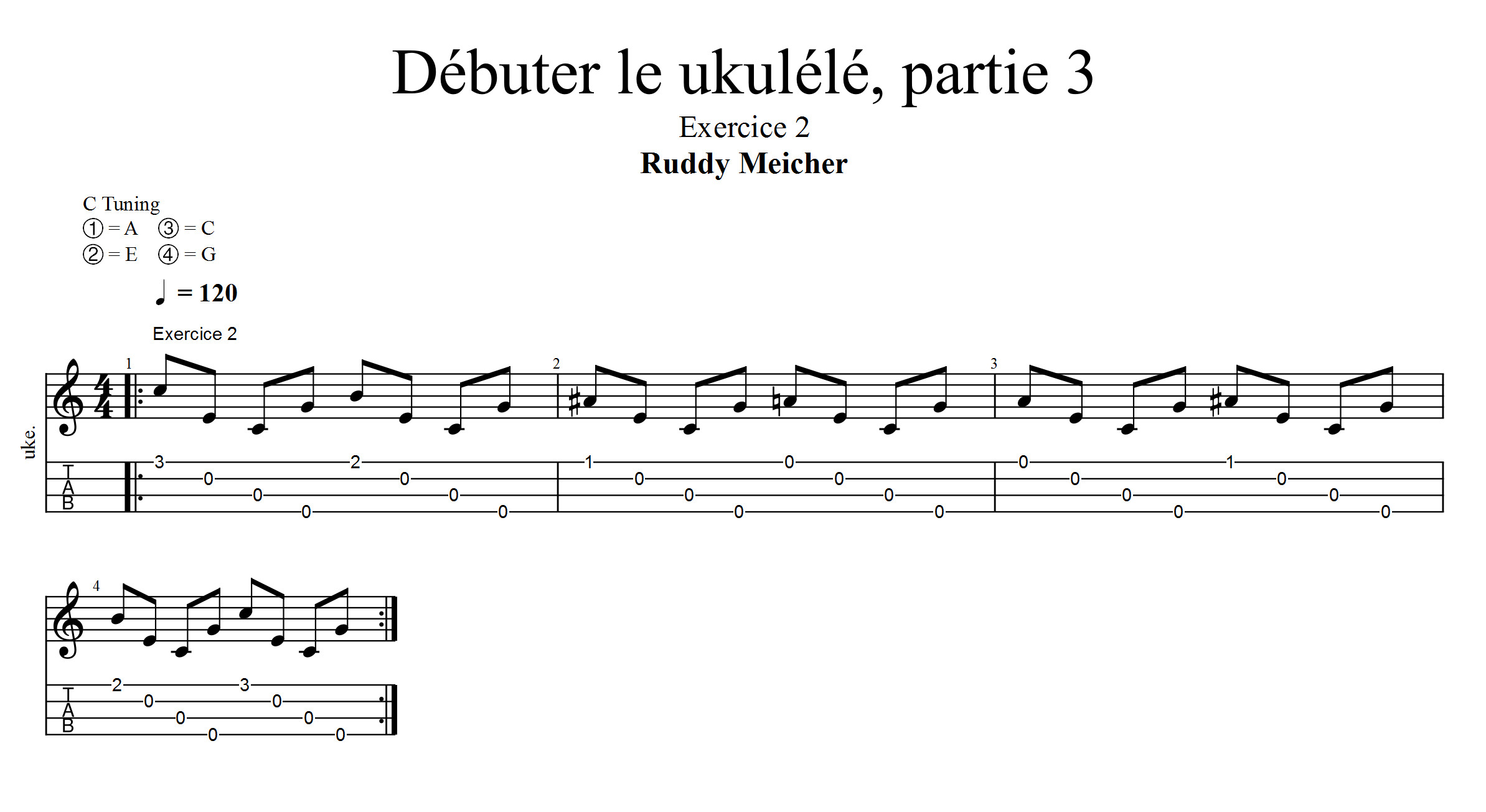 Partition 2 - Exercices 1 et 2 : nouvel Arpège