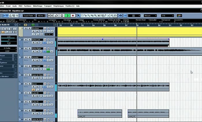 Enregistrement de la guitare lead d'arrangement