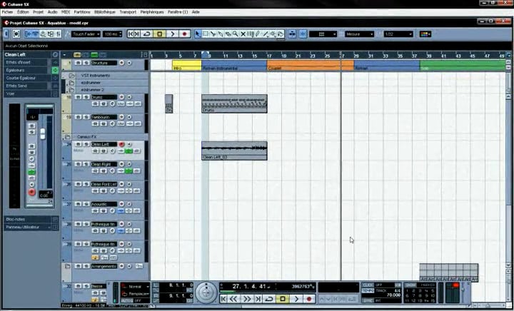 Programmation guitare témoin et batterie du couplet