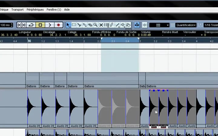 Finalisation de la section