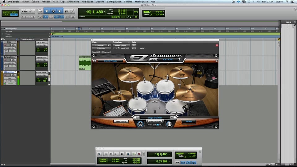 Configurer EZ Drummer