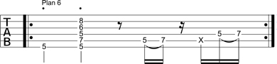 Partition 6 - Plan 6 à la manière d'Eric Clapton
