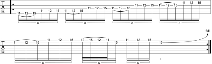 Partition 5 - Shred en sextolet