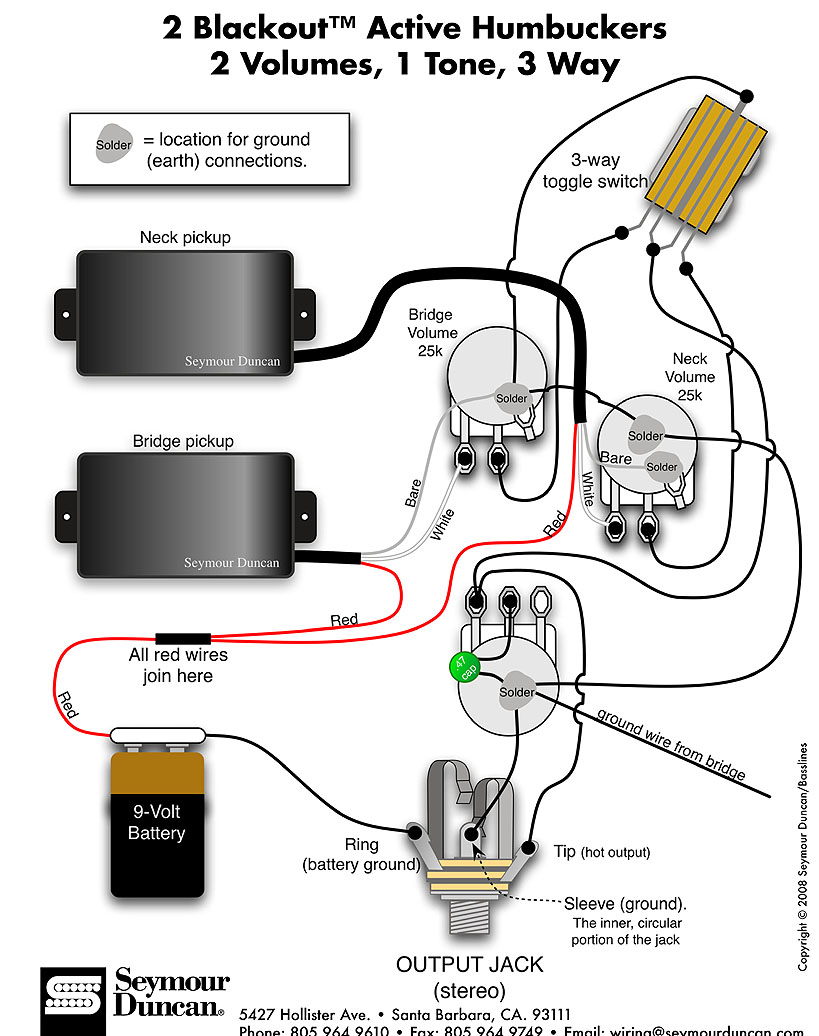 EMG Zakk Wylde - Accessoires et lutherie zakk wylde emg wiring diagram 