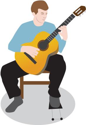 Quelle position pour jouer de la guitare assis ? 
