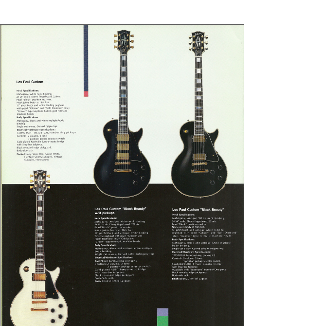 Datant Gibson Custom Shop guitares